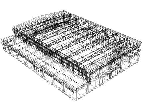 plan bâtiment industriel